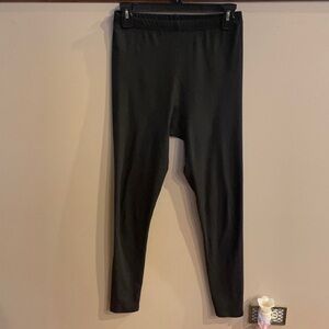 ONE SIZE BLACK SOFT STRETCH LEGGINGS BLACK